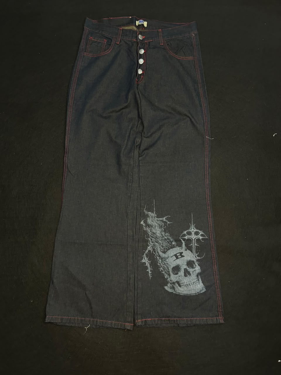 Pantalon Flared Calavera