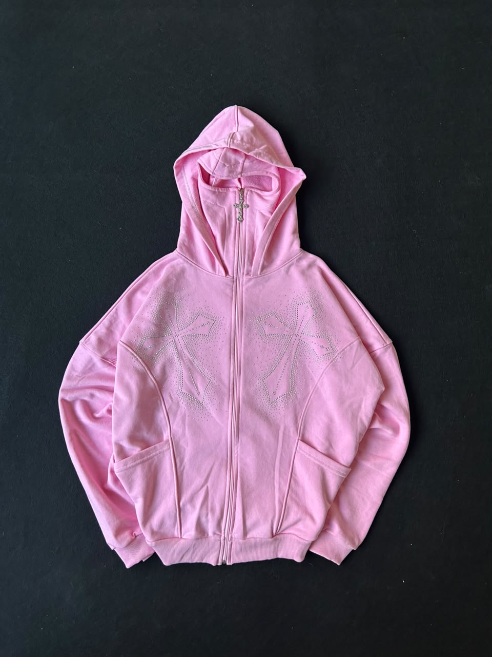 Campera balaclava rosa